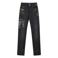 Amr Staggered Logo Jeans