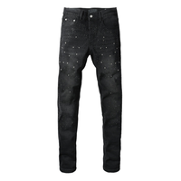 Purple Black Diamonds Jeans Negrillas