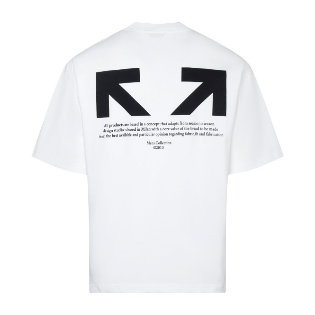 Off-White Off-W Monogram T-shirt - Negro Grande Blanco Arco