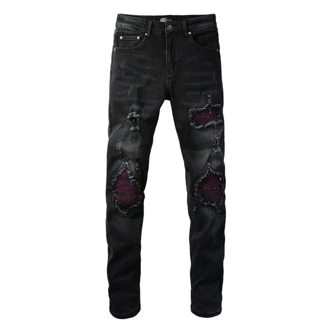 Amr Black Ripped Jeans Negro 2