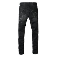 Purple Black Diamonds Jeans Negrillas