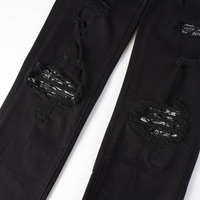 Amr Bandana Black Ripped Jeans Negro 2