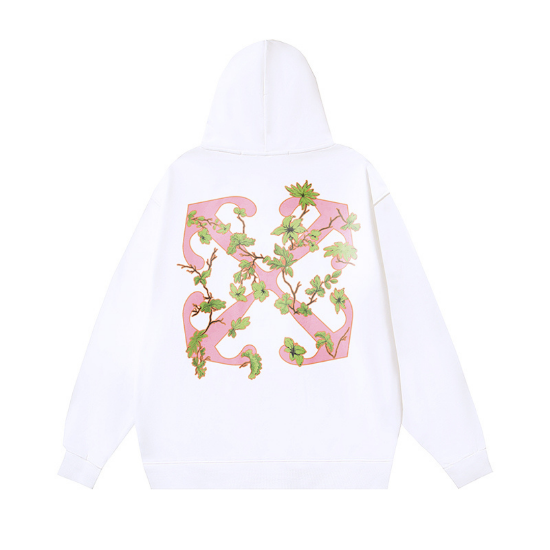 Off-White Off-W Monogram Hoodie Rosa Camo