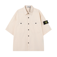 Tactic Monogram Shirt - Beige Crisp Blanco Logo Verde