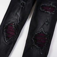 Amr Black Ripped Jeans Negro 2