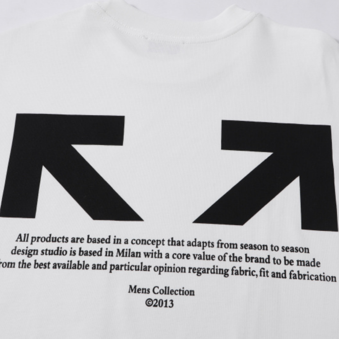 Off-White Off-W Monogram T-shirt - Negro Grande Blanco Arco