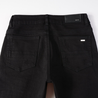 Amr Bandana Black Ripped Jeans Negro 2