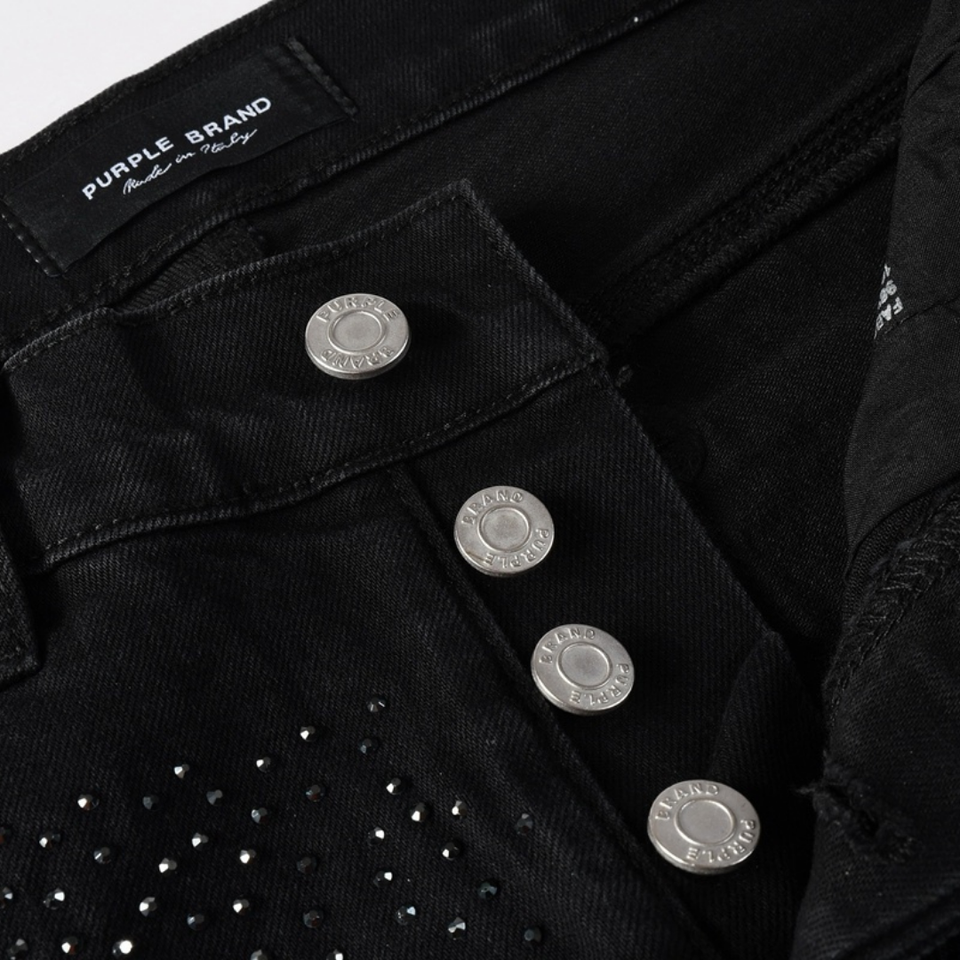 Purple Black Diamonds Jeans Negrillas