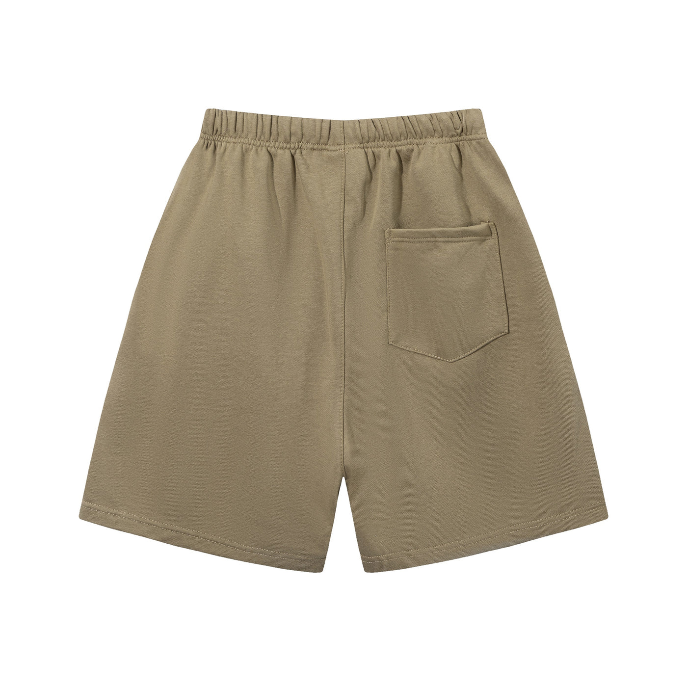 Essentials Shorts Camo Beige Logo Negro