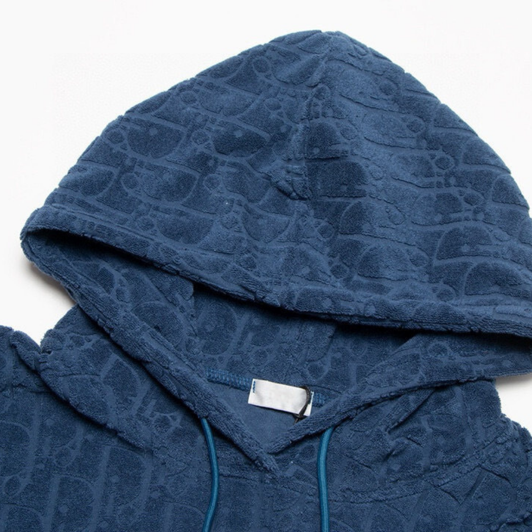 Monogram Hoodie Camo Azul