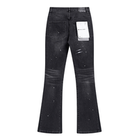 Pantalon Purple Brand Estrellas Negro Blanco
