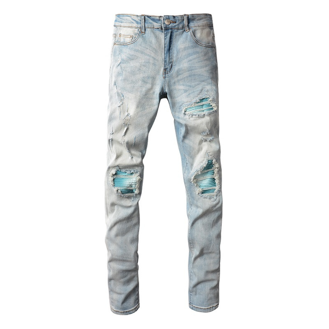 Amr Blue Gradient Jeans Azul 2