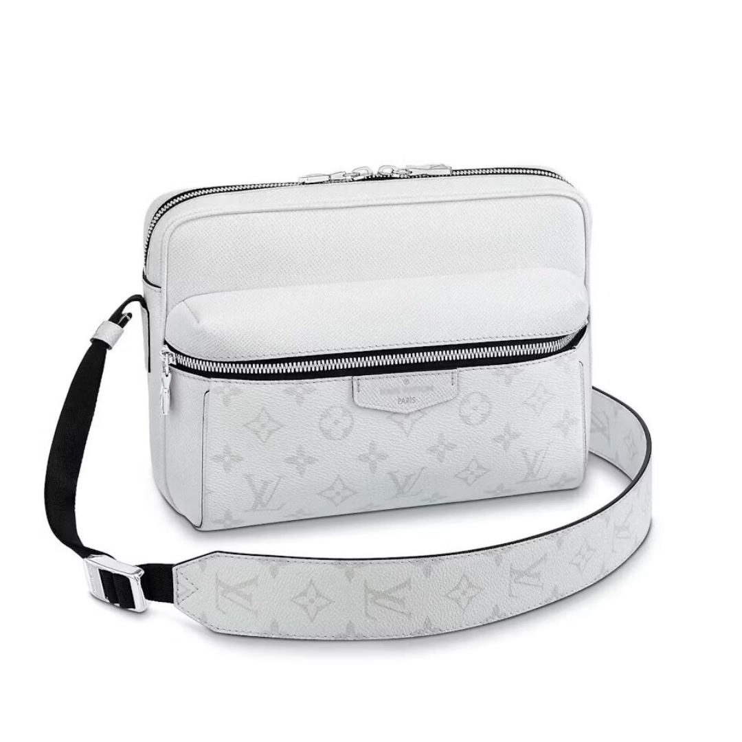 Messenger Bag Monograma Blanco