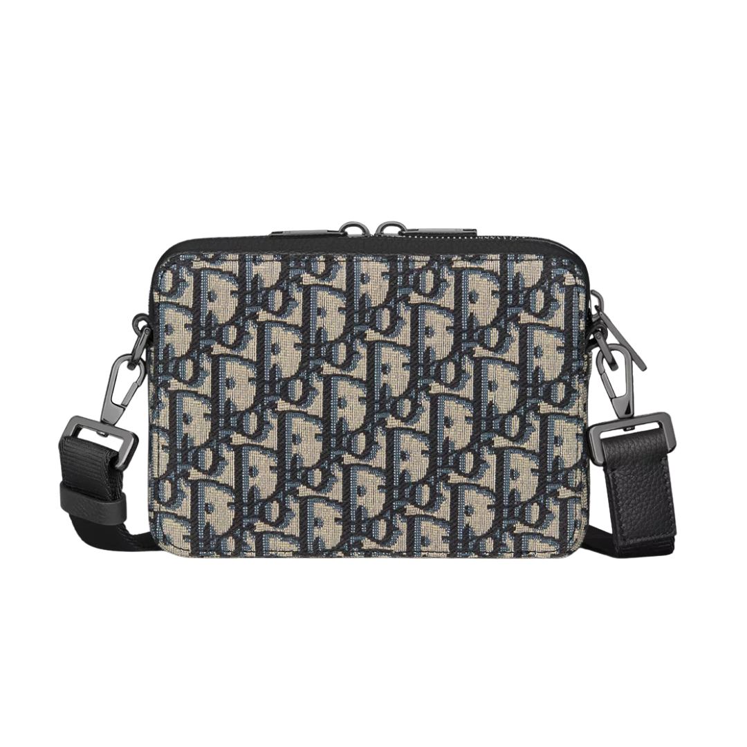 Messenger Monogram Bag Monograma Beige Azul