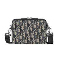 Messenger Monogram Bag Monograma Beige Azul