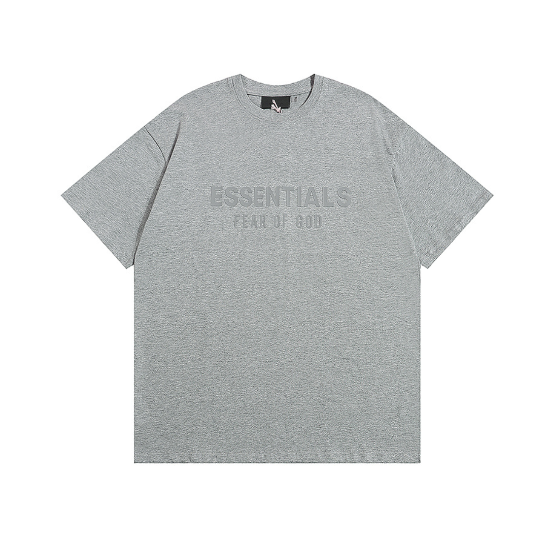 Essentials Short Set Liso Gris Logo Blanco