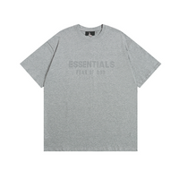 Essentials Short Set Liso Gris Logo Blanco