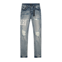 Amr White Logo Jeans Blanco 2