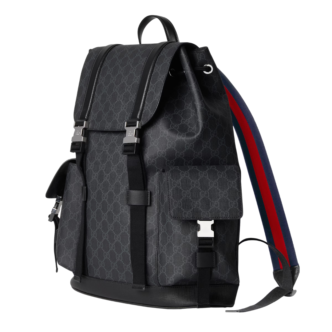Messenger Backpack Monograma Negro