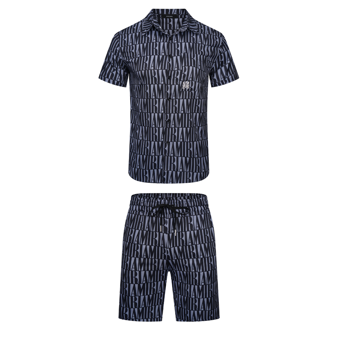 Amr Jacquard Short Set