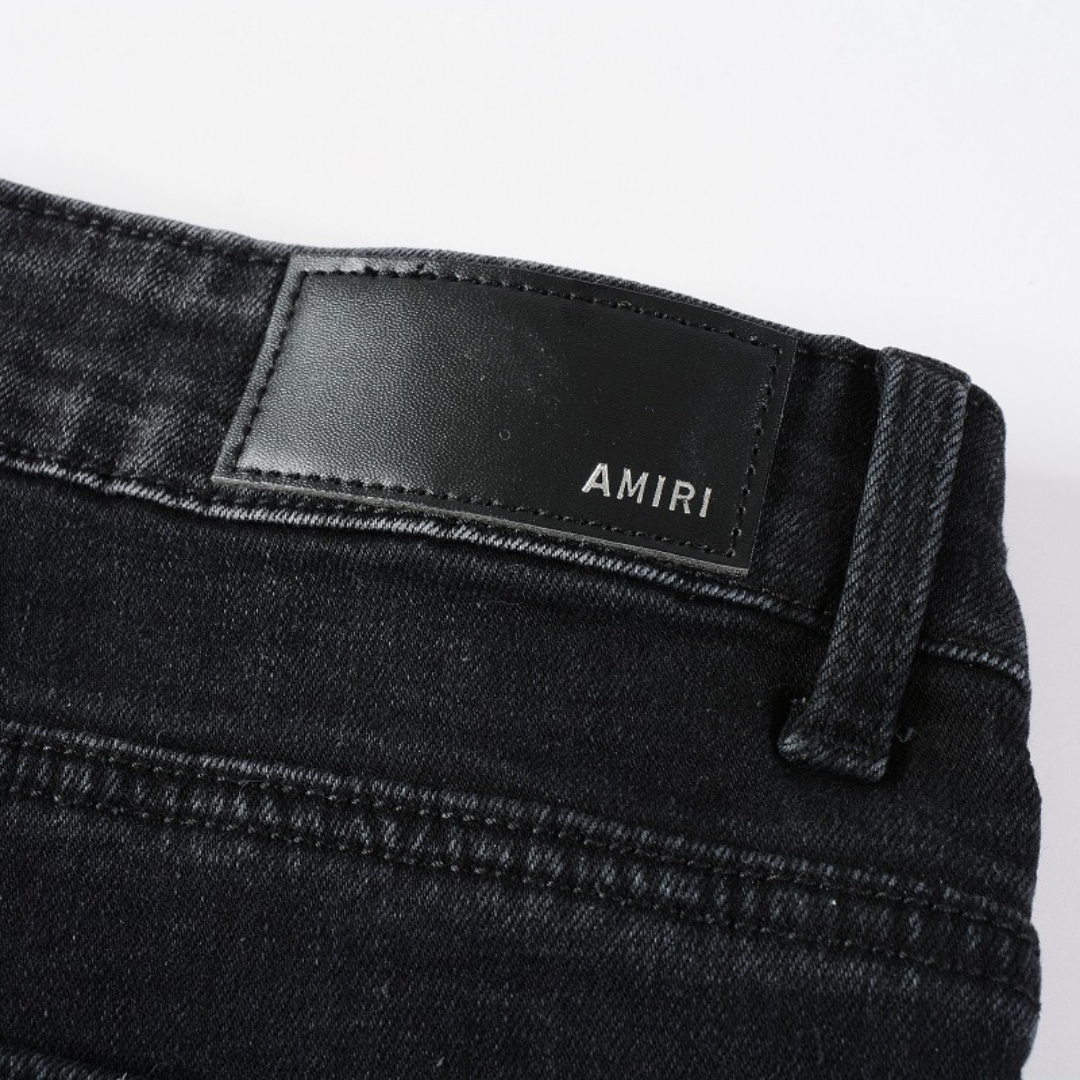 Amr Black Ripped Jeans Negro 2