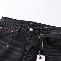 Pantalon Purple Brand Estrellas Negro Blanco