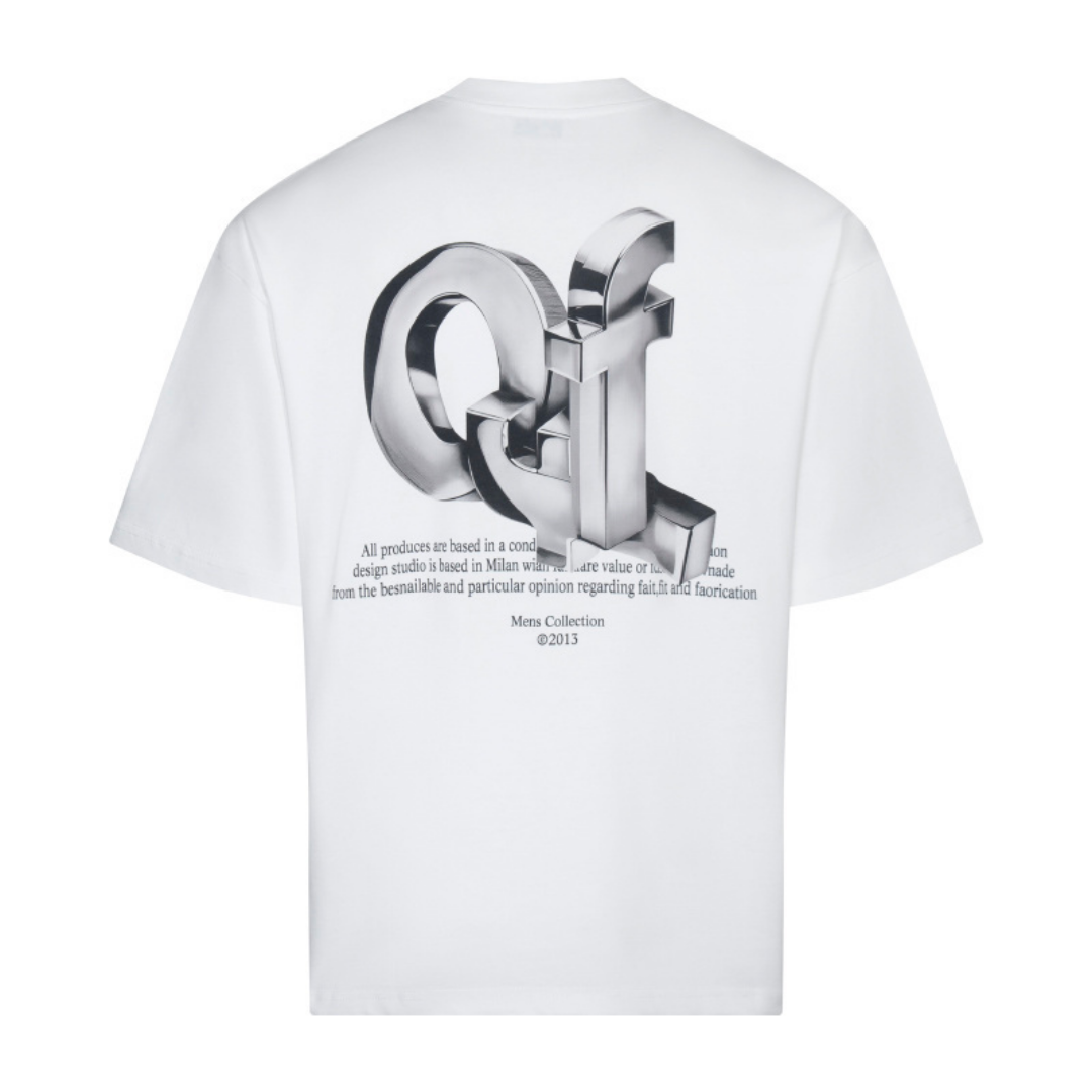 Off-White Off-W Monogram T-shirt - Blanco Crisp Blanco Logotipo