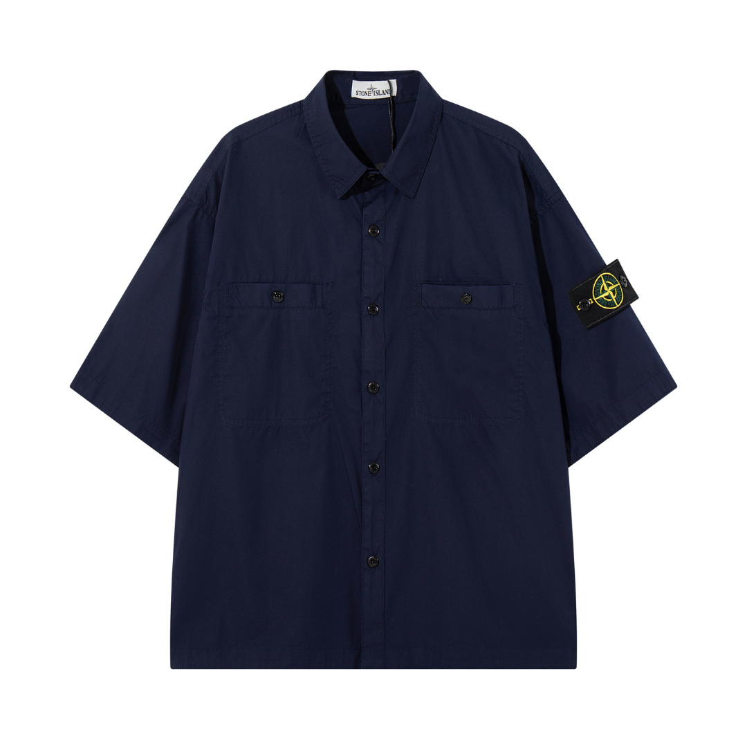 Tactic Monogram Shirt - Azul Marino/Azul