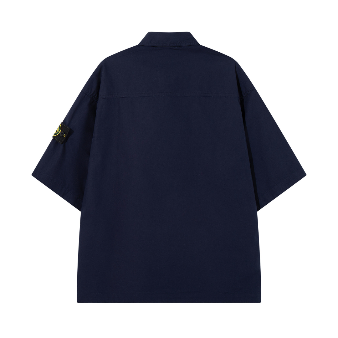 Tactic Monogram Shirt - Azul Marino/Azul