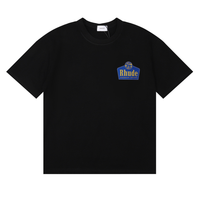 Camiseta Rh*de Blanco Azul Logo Dorado