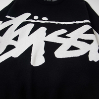 Buzo Stussy Negro Negro Hueso