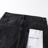 Pantalon Purple Brand Estrellas Negro Blanco