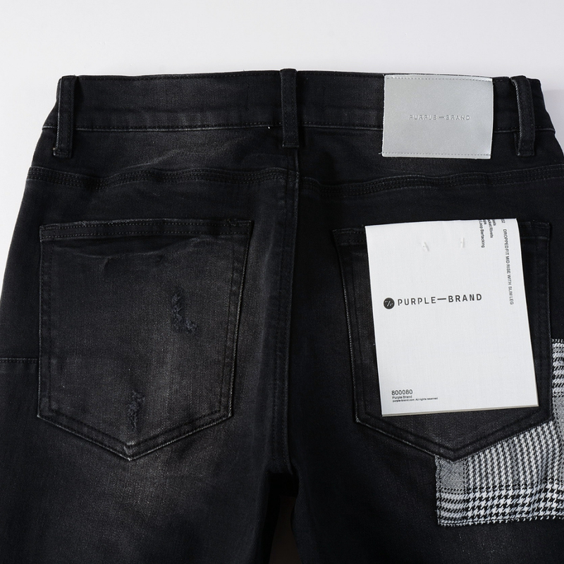 Purple Gradient Black Jeans