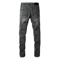 Purple Grey Diamonds Jeans