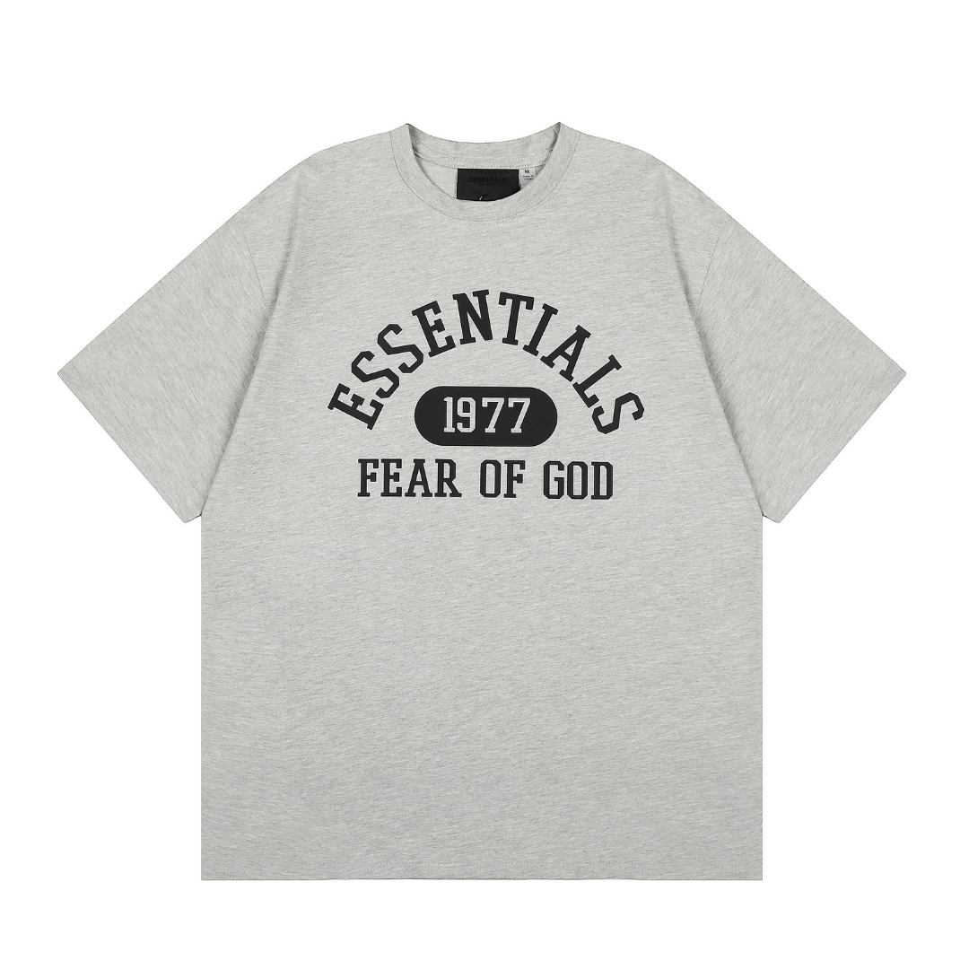 Essentials Short Set Lavado Claro Logo Negro