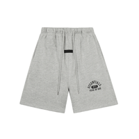 Essentials Shorts Blanco Logo Negro 5