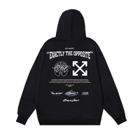 Off-White Off-W Monogram Hoodie - Negro Blanco