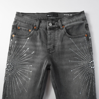 Purple Grey Diamonds Jeans