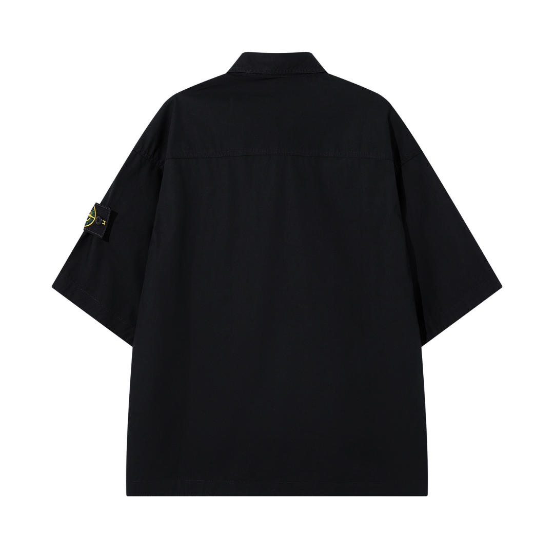 Tactic Monogram Shirt - Negro Negro Logo Amarillo 2