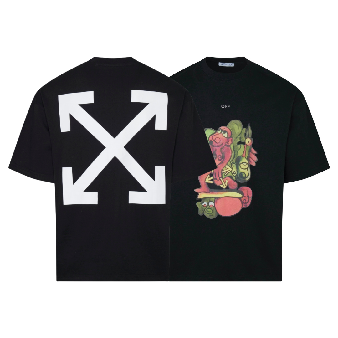 Off-White Off-W Monogram T-shirt - Negro Camo Negro