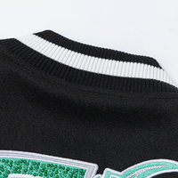 Off-White Off-W Varsity Jacket Negro Verde