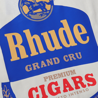 Camiseta Rh*de Blanco Azul Logo Dorado