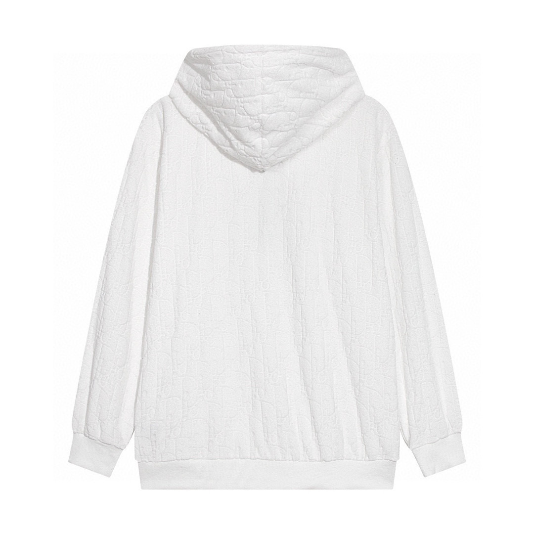Monogram Hoodie Blanco Sencillo