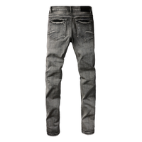 Purple Grey Ripped Jeans Lavado Claro Roturas 2