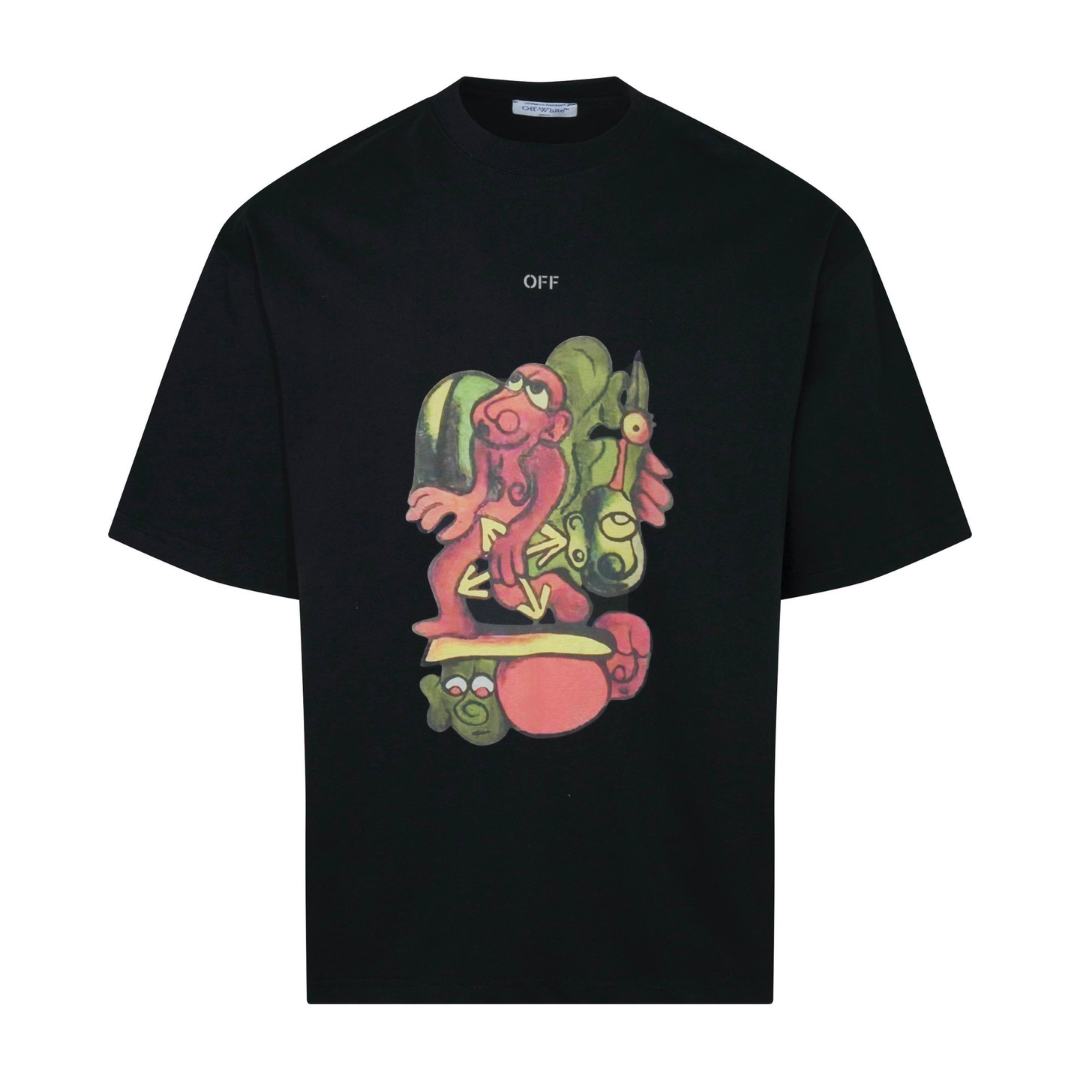 Off-White Off-W Monogram T-shirt - Negro Camo Negro