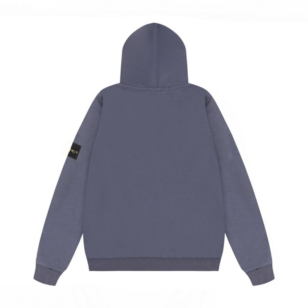 Buzo Stone Island Azul Camo Gris