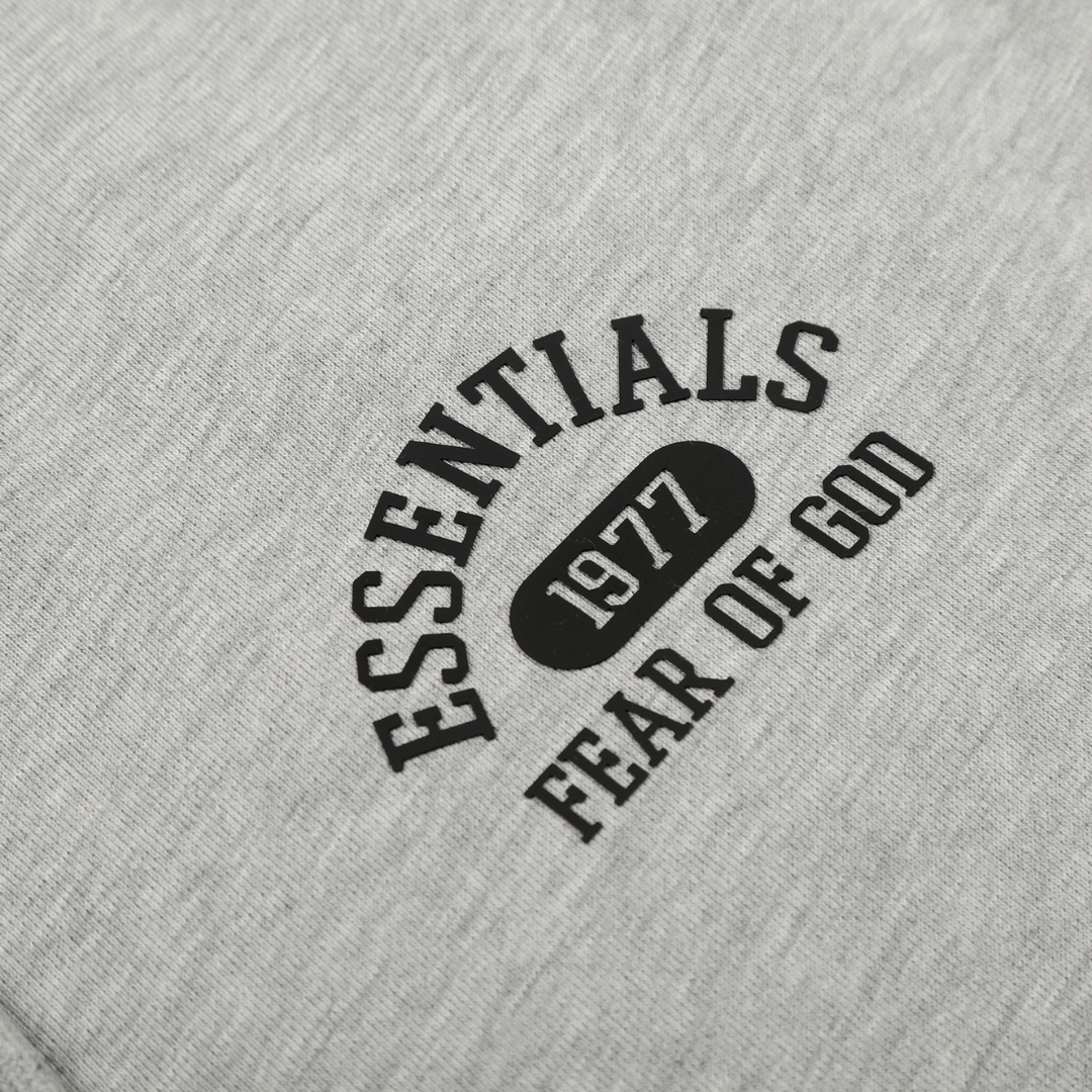 Essentials Short Set Lavado Claro Logo Negro