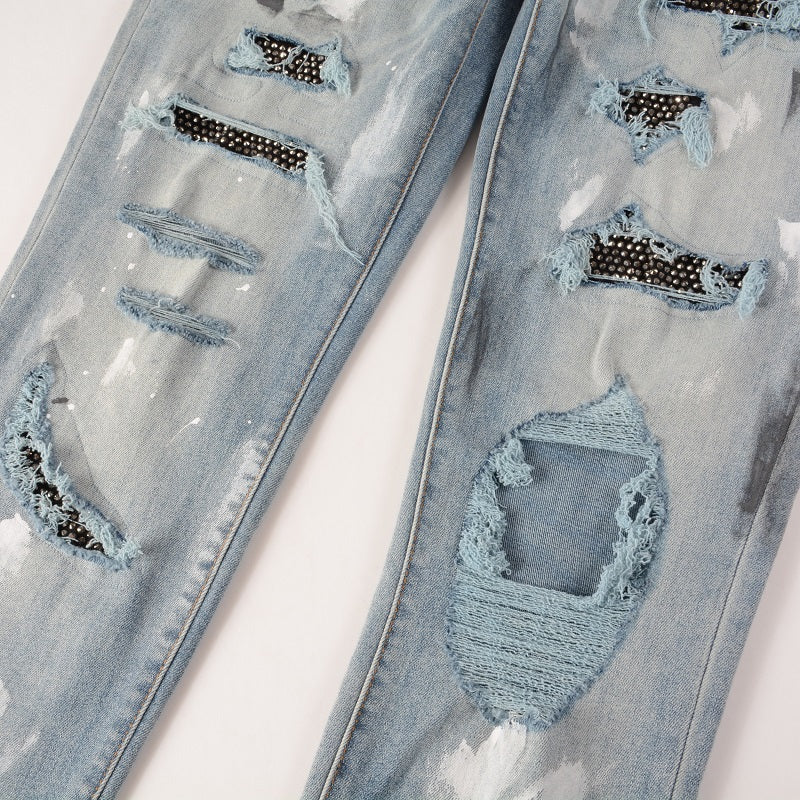 Amr Black Diamonds Jeans Negro