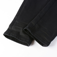 Amr Black Patch Jeans Negro 2