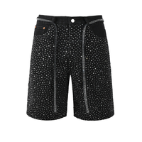 Purple Shorts Estrellas Blanco Negro